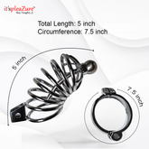 Product with measurements on a white background